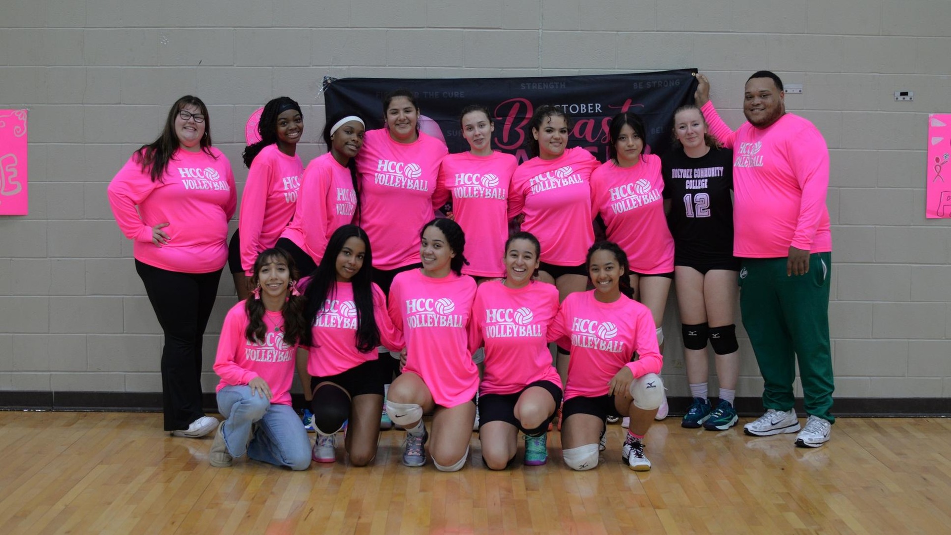 Women&rsquo;s Volleyball Dominant in Pink Out Game